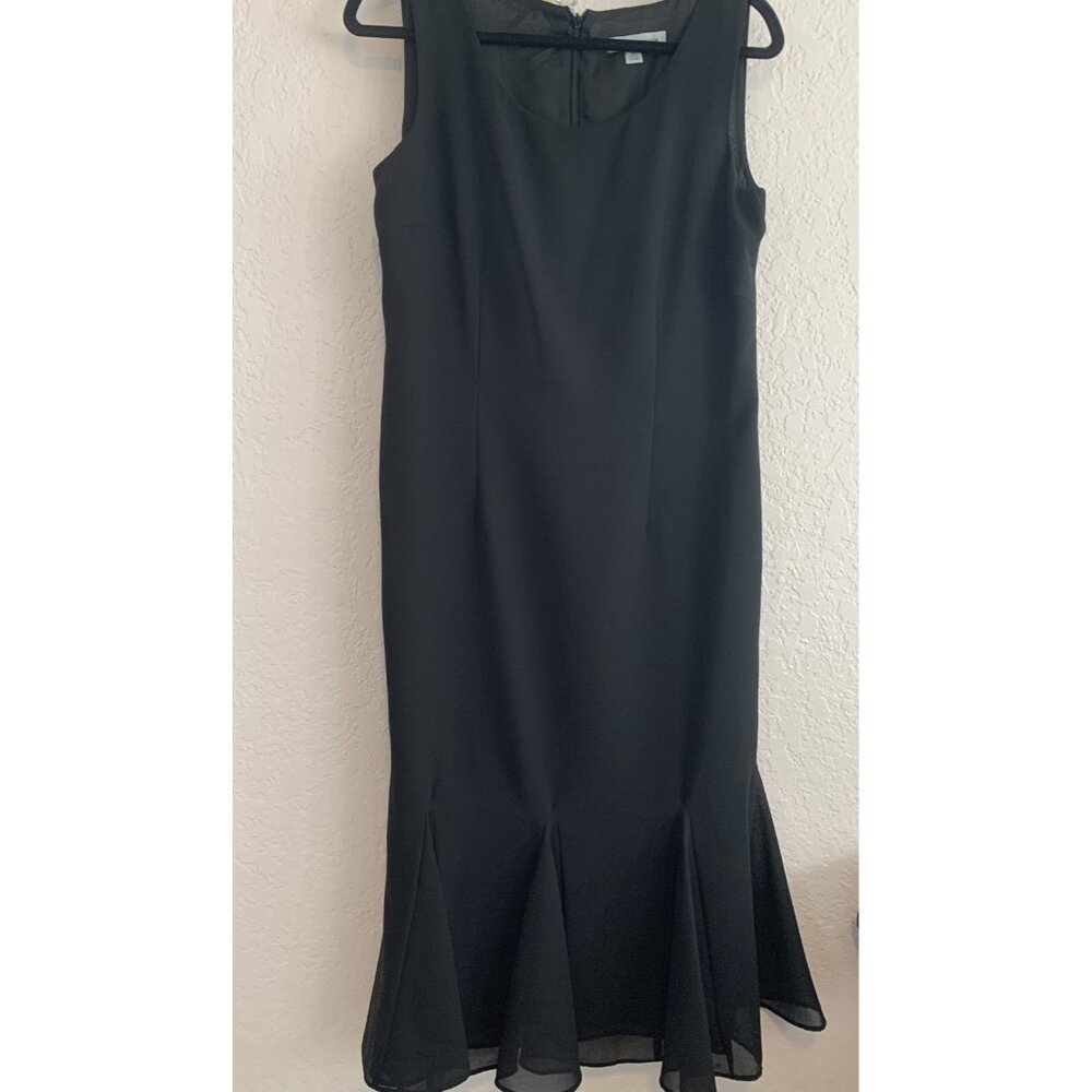 Danny & Nicole 2 pc Maxi Black Formal Dress Size 10 - Picture 8 of 10
